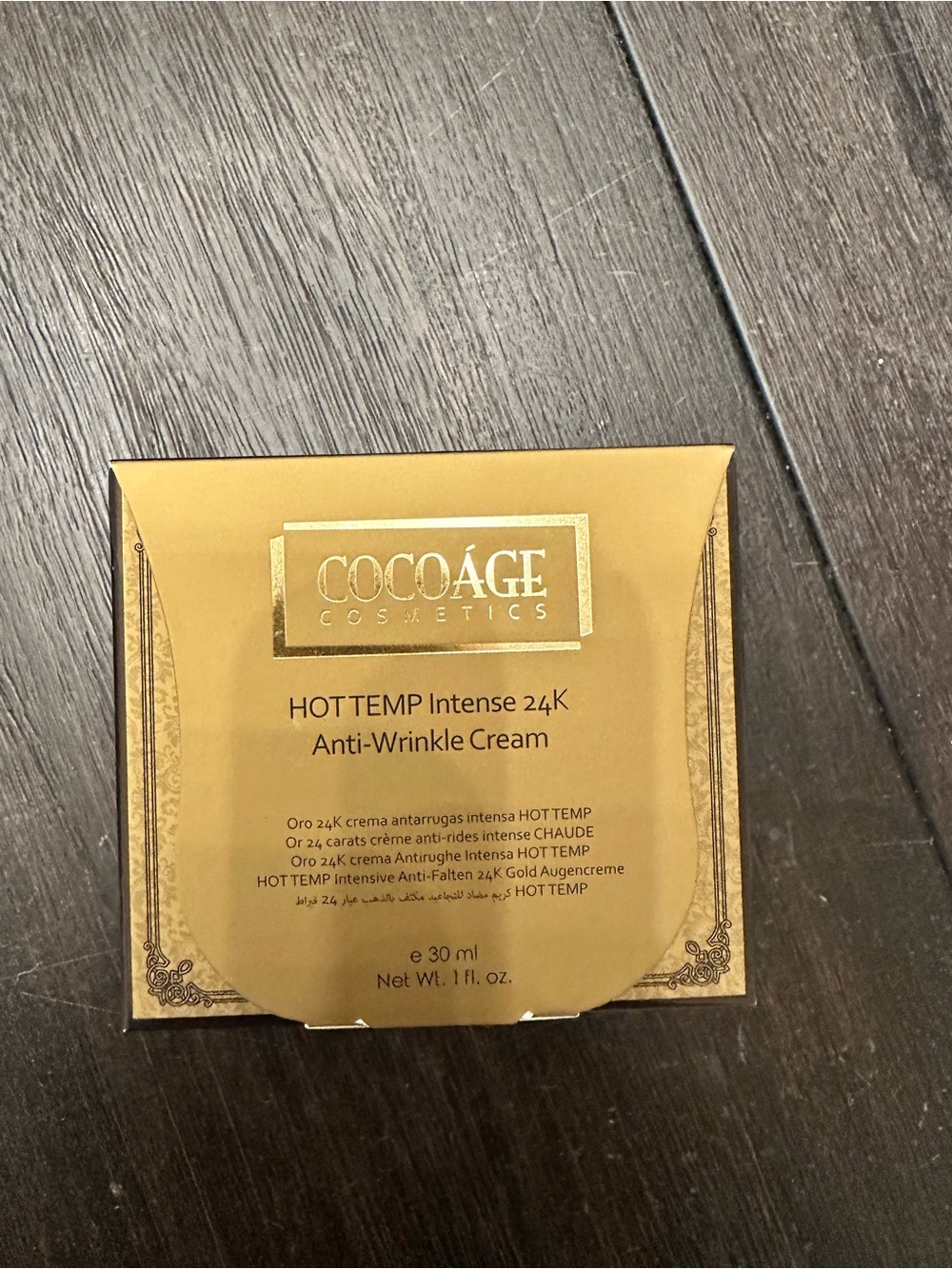 COCOÂGE HOT TEMP Intense 24K Anti-Wrinkle Cream - Gold